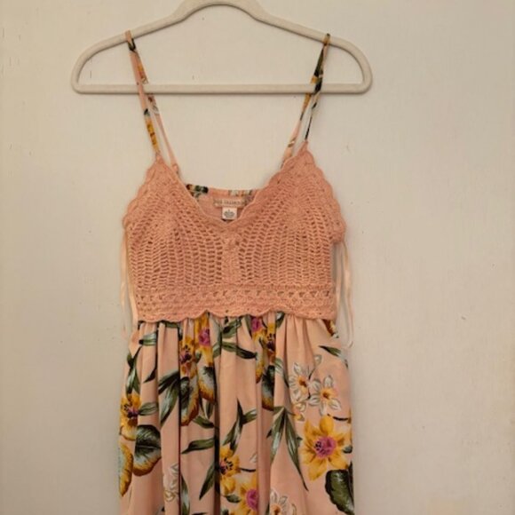 BOG Collective Floral Print Mini Dress, Sz S, NWOT, Defects - Picture 4 of 8